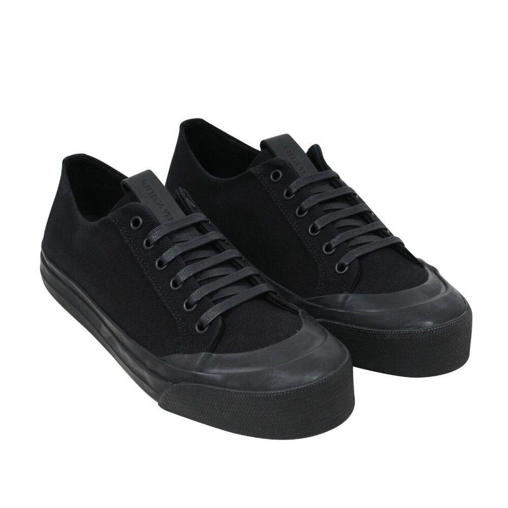 Bottega Veneta Mens Speedsters 39.5 US 6.5 Black Canvas Low Top Sneakers Shoes